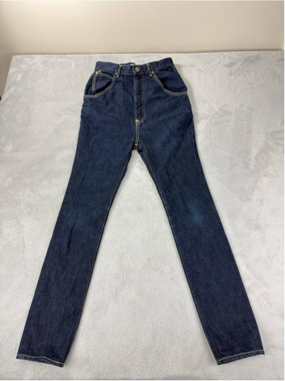 Kapital Men's Size 0/XS Zipper Fly Skinny Sarouel Indigo Blue Jeans Made Japan